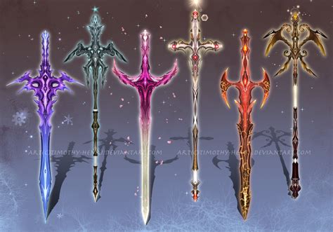 Closed 3 Weapon Adoptable Set 004 By Timothy Henri On Deviantart