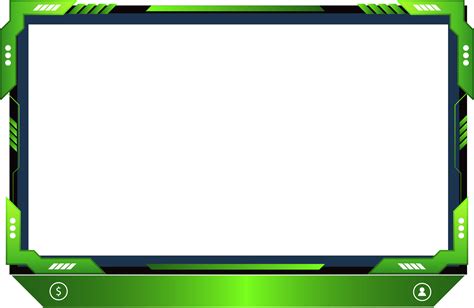 Green Live Stream Overlay Design With Offline Screen Section And