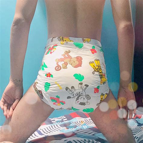 New Style 10 Pcs Of A Package Abdl Adult Diaper 6000ml M Size With Pig