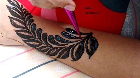 Latest Arabic Mehndi Design Leaf Henna Design Youtube