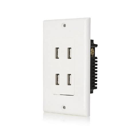 Truepower 48 Amp 4 Port Usb Charger Duplex Wall Outlet Receptacle