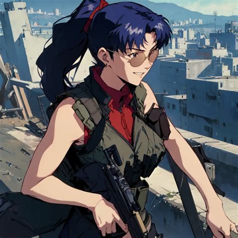 Ai Art Misato Katsuragi By Csányi Janka Pixai