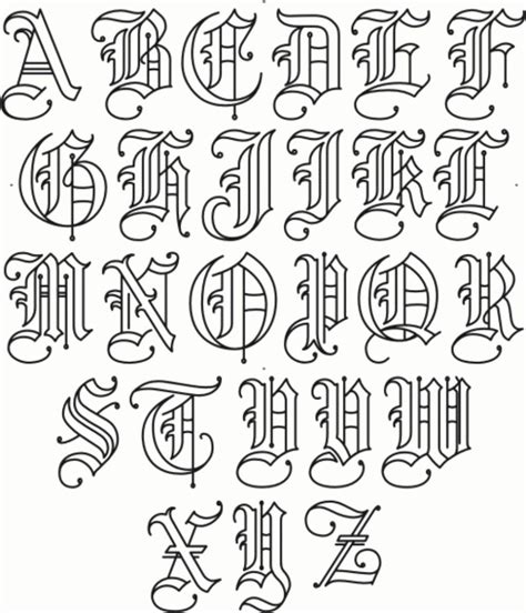 Tattoo Text Font Luxury Old English Lettering Nebula Tattoo Designs