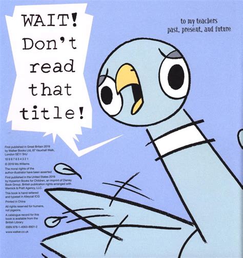 The Pigeon Has To Go To School Mo Willems 9781406389012 Blackwells