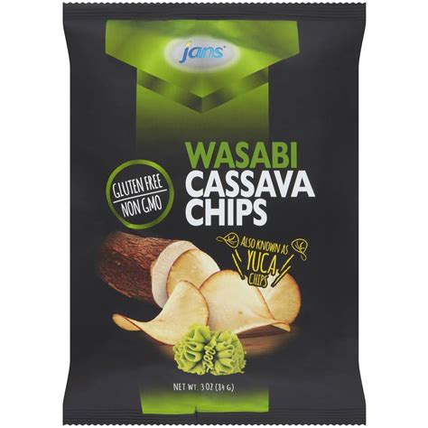 Jans Cassava Chips Wasabi G Woolworths