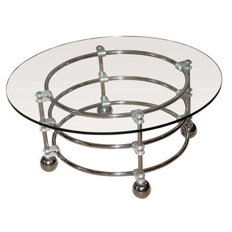 Glass And Polished Chrome Cocktail Table By Jay Spectre For Sale At 1stdibs