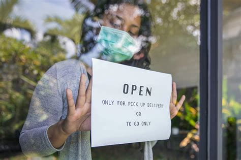 One of our nearby drivers will immediately be contacted and pick up your order as soon as the chef says it's ready! Business Owner Putting Open Sign Only For Pick Up Delivery ...