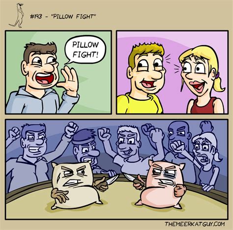 Pillow Fight The Meerkatguy