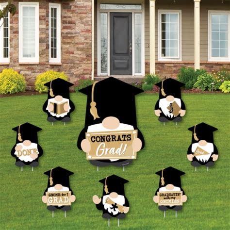 Big Dot Of Happiness Grad Gnomes Outdoor Lawn Decor Graduation