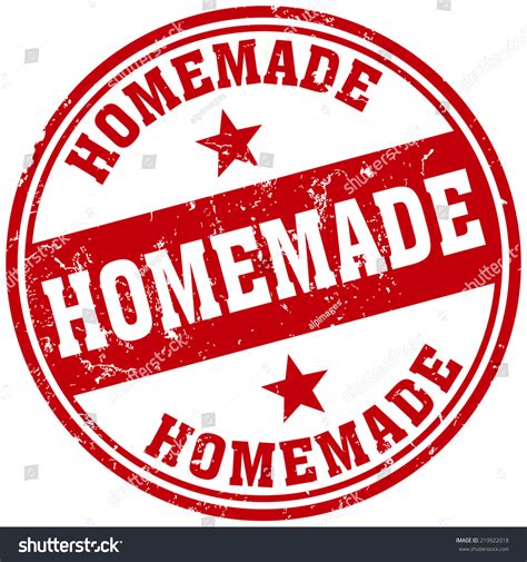 Homemade Rubber Stamp Stock Vector 219922018 Shutterstock