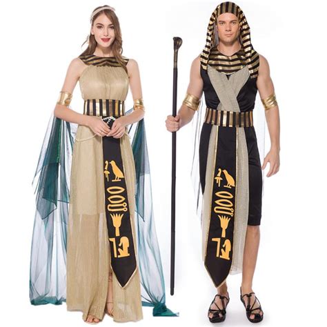 Ancient Egypt Egyptian Pharaoh King Empress Queen Costumes