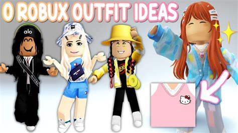 Robux Outfit Ideas Cute Avatars With Free Items You Must Try In