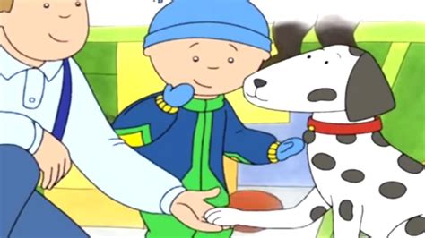 Funny Animated Cartoons 🐾 Caillou And The Friendly Dog 🐶 Caillou