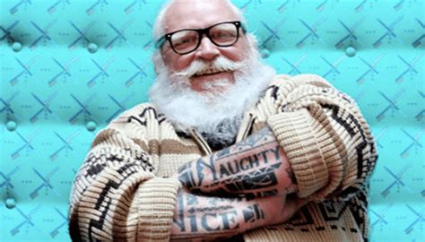 Portland Has A Hipster Santa With Arm Tattoos That Say Naughty And Nice