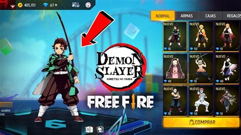 Demon Slayer protagoniza colaboración con el videojuego Free Fire Okami