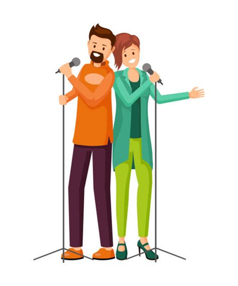 Karaoke Duet Illustrations Royalty Free Vector Graphics And Clip Art Istock