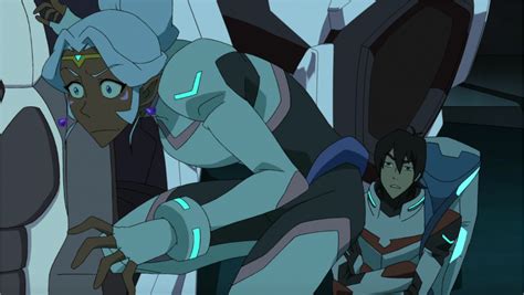 Keith Surprises Princess Allura Behind Her From Voltron Legendary