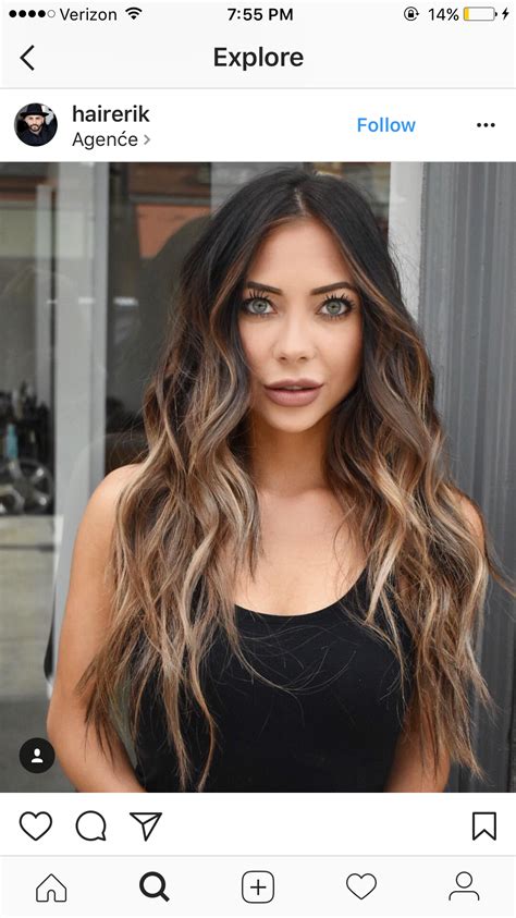 Hair Color But Length Is Not For Me Hair Color And Cut Ombre Hair Color Brunette Hair Color