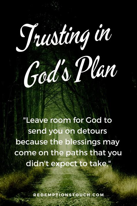 Trusting God Plans Quotes Inspiration