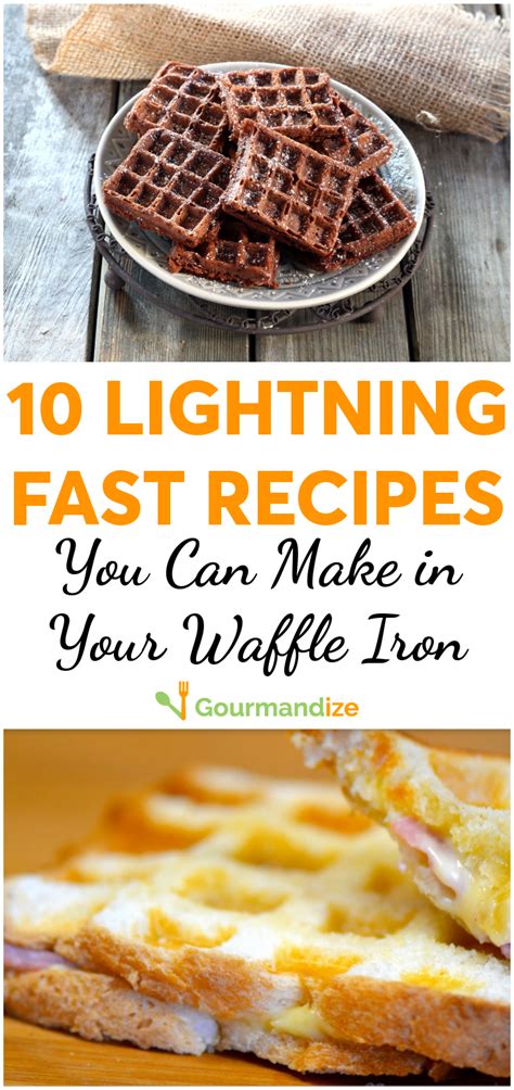 I have made them, and they don't taste very good. 10 lightning fast recipes you can make in your waffle iron