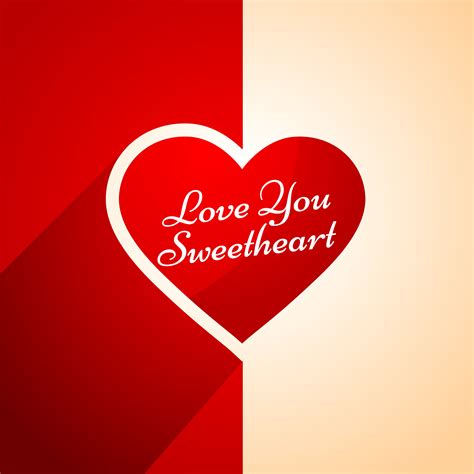 Love You Heart Design Vector Design Illustration