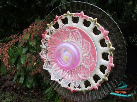 Glass Plate Art Decor For The Garden By Theeverlastinggarden 35 00 Plate Art Simply Beautiful