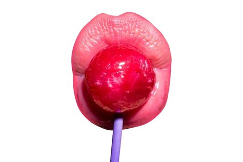 Free Photo Sexy Woman Licking Sweet Lollipop