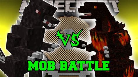 Godzilla (replaces creepers) is the king of. GODZILLA VS BURNING GODZILLA - Minecraft Mob Battles ...