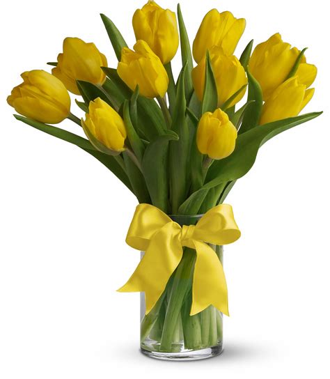 Sunny Yellow Tulips In Santa Clarita Ca Celebrate Flowers And