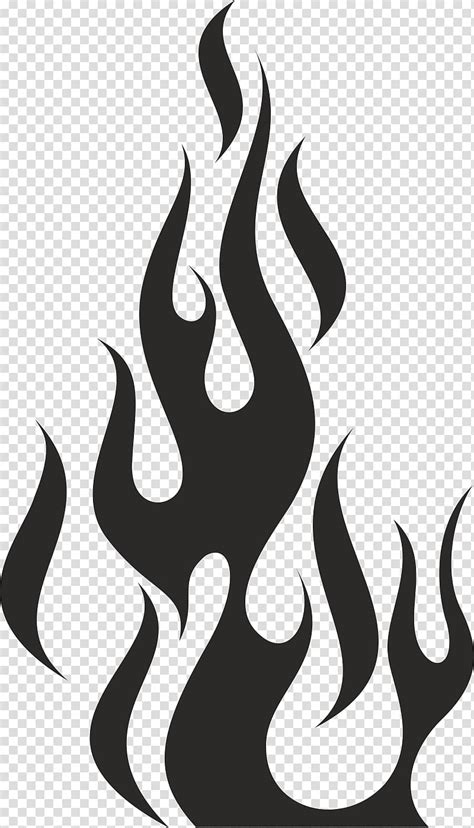 Flame Fire Stencil Sticker Candle Flame Transparent Background Png