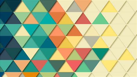 Multicoloured Triangles In A Pattern 5k Retina Ultra Hd Wallpaper