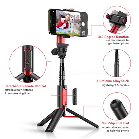 Apexel Apl D Multifunctional Bluetooth Selfie Stick Uniaxial Handheld