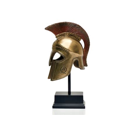 Greek Hoplite Helmet With Stand Spartan Helmet Room Decor Finland