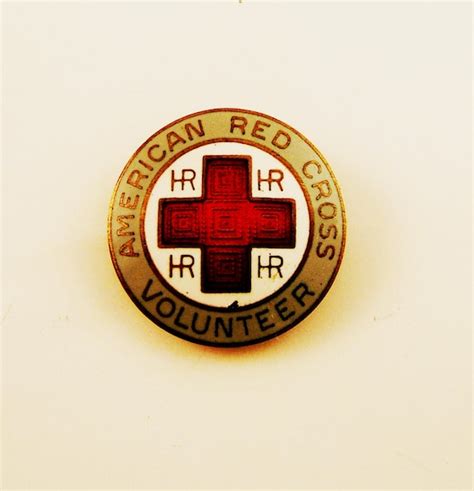 Sterling Silver American Red Cross Pin By Junkfulltreasures