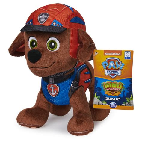 Paw Patrol Dino Rescue Zuma Stuffed Animal Plush Toy 8 Inch