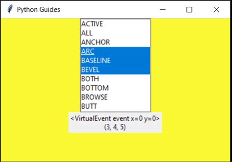 Python Tkinter Listbox How To Use Python Guides