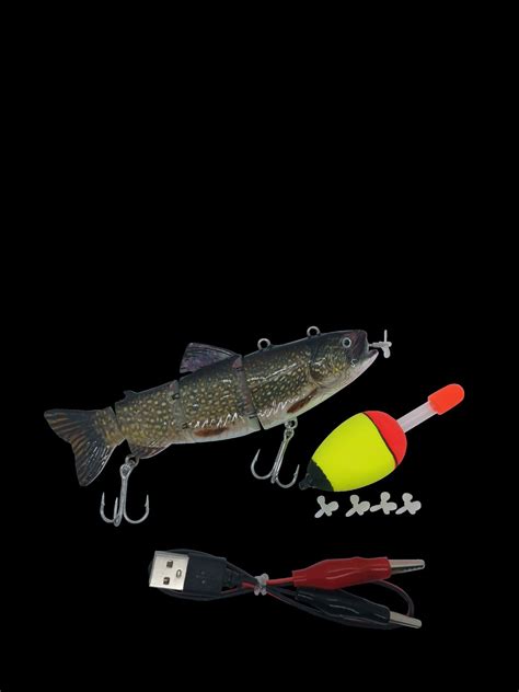 Pike Fishing Lure Electric Self Swimming Fish Lure 4 Etsy