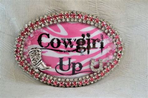 Little Girl Cowgirl Up Western Belt Buckle By Creativityatplay 3500