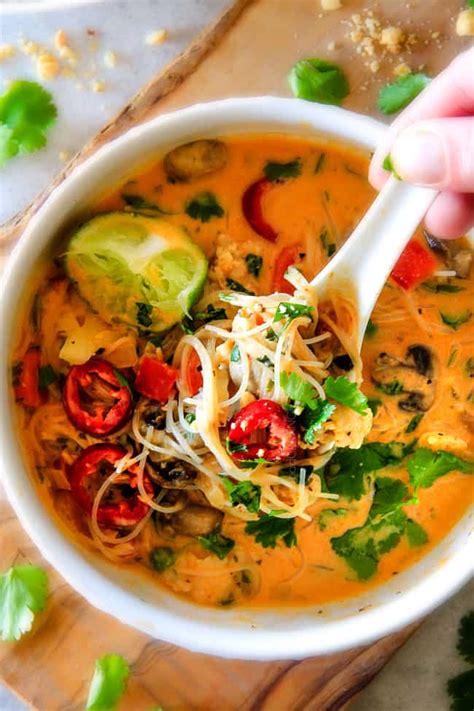 Learn to cook delicious thai recipes with chicken. easy ONE POT Thai Chicken Noodle Soup (Video!)