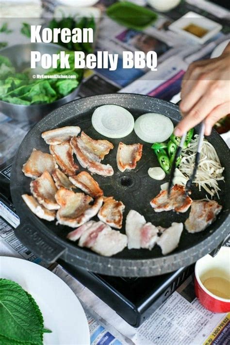 Korean Pork Belly Bbq Samgyeopsal Gui My Korean Kitchen