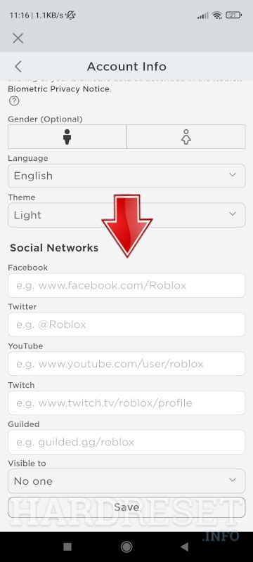 How To Add Social Links To Roblox Account