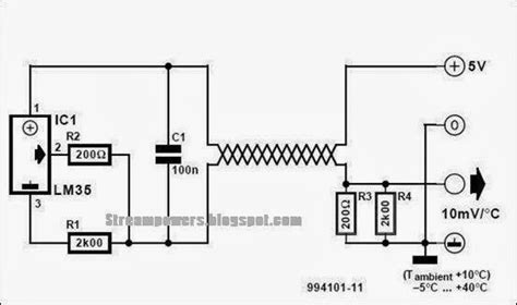 2 Wire Temperature Sensor Electronic Circuits Diagram