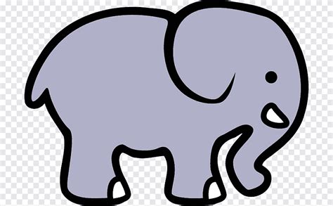 Gambar Kartun Gajah Putih Mamalia Png Pngegg