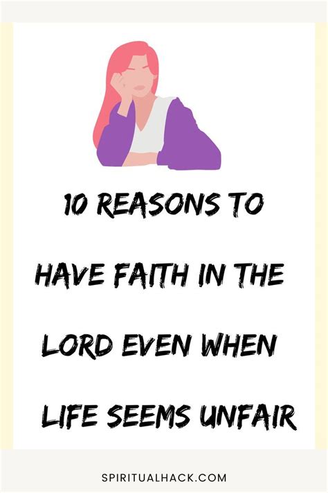 10 Reasons To Have Faith In The Lord Even When Life Seems Unfair Artofit