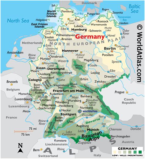 Germany Map Coloring Pages Learny Kids