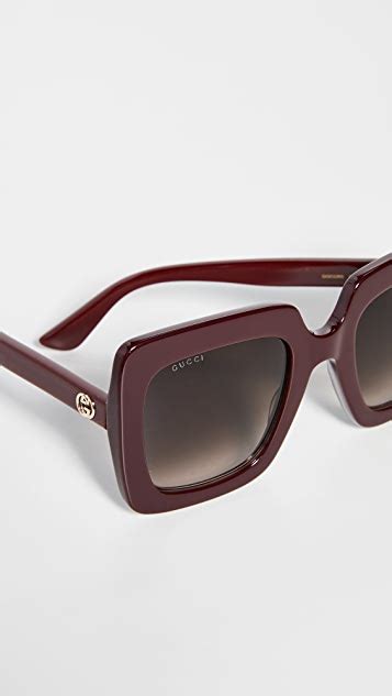 gucci gg acetate oversized square sunglasses shopbop