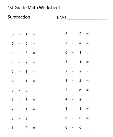 Worksheets For 1st Grade Math Activity Shelter