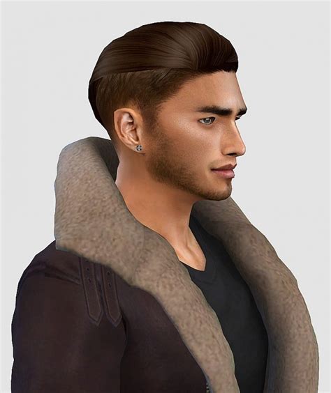 Short Undercut Hair M At Hoanglaps Sims Sims 4 Updates