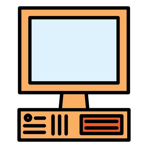Old Computer Generic Outline Color Icon