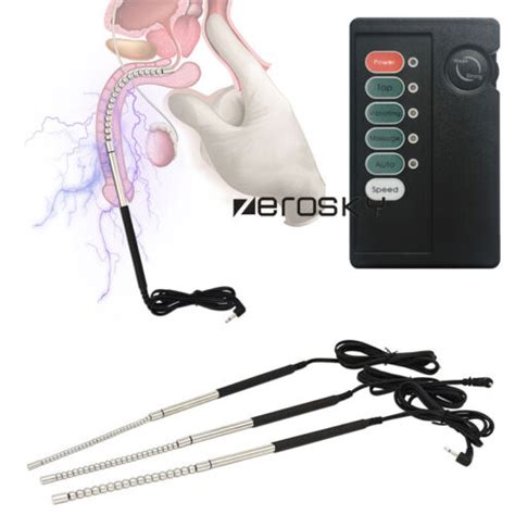 Elecctroshock Two Electrode Metal Penis Plug Urethral Sounds Stretcher